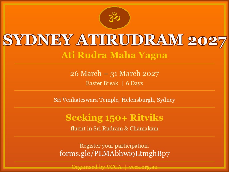 Sydney Atirudram 2027 — Ati Rudra Maha Yagna